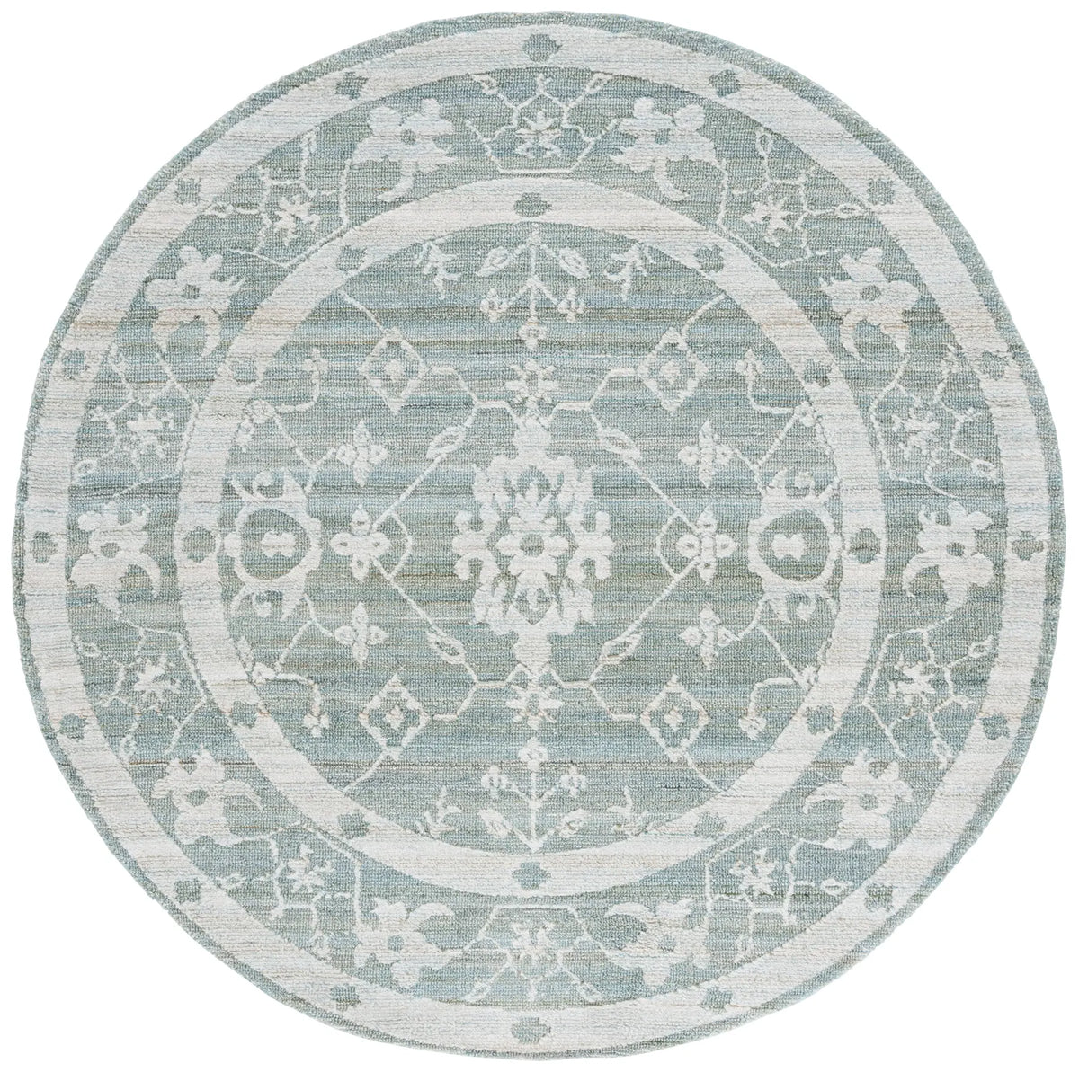 Safavieh Marquee 6'-0" x 6'-0" Rug in Turquoise / Grey