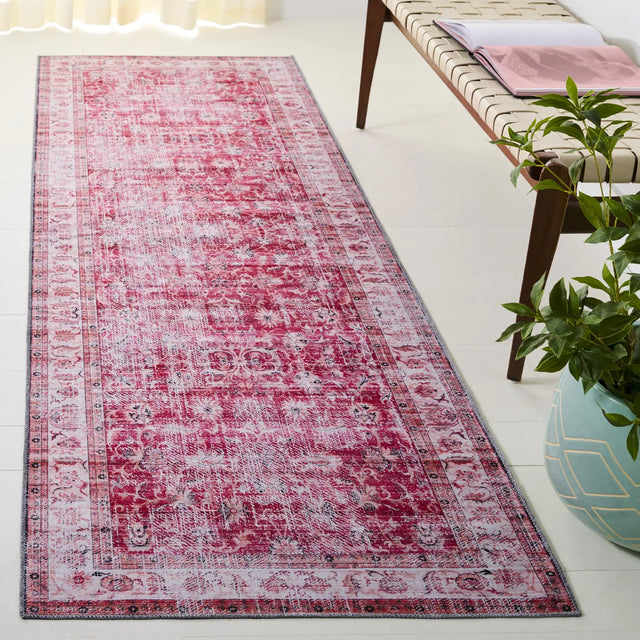 Safavieh Arizona 2'-6" x 8'-0" Rug in Red / Beige