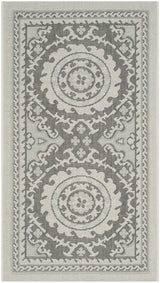 Safavieh Courtyard 2'-0" x 3'-7" Rug in Light Grey / Anthracite