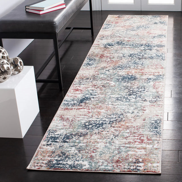 Safavieh Skyler 2'-2" x 9'-0" Rug in Beige / Burgundy