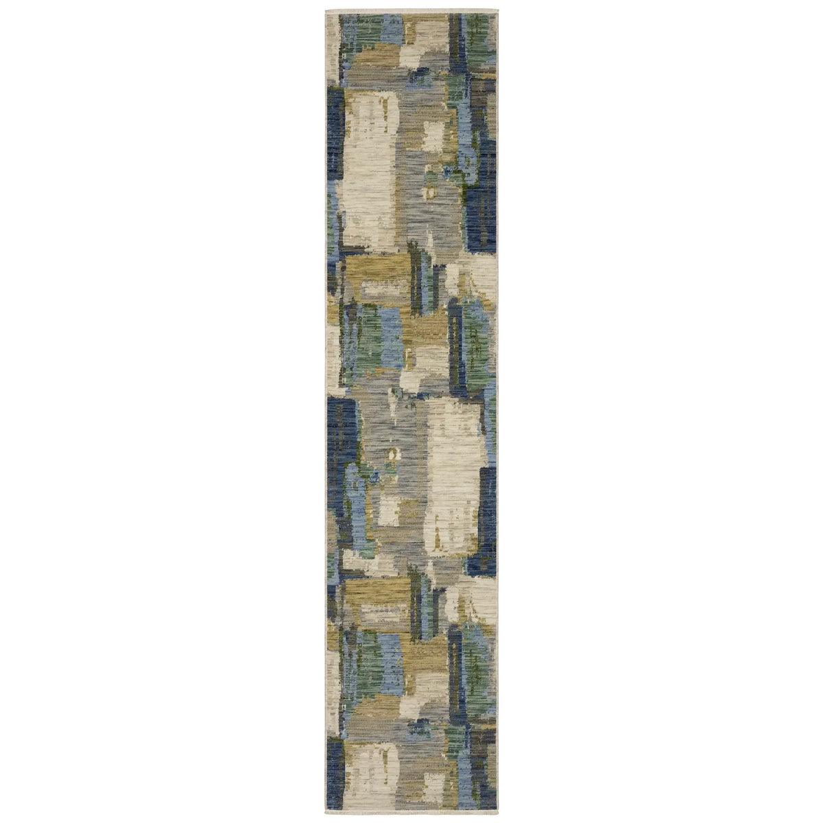 Oriental Weavers Sphinx SOLERI SOL05 Blue Abstract Rugs - runner