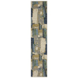 Oriental Weavers Sphinx SOLERI SOL05 Blue Abstract Rugs - runner