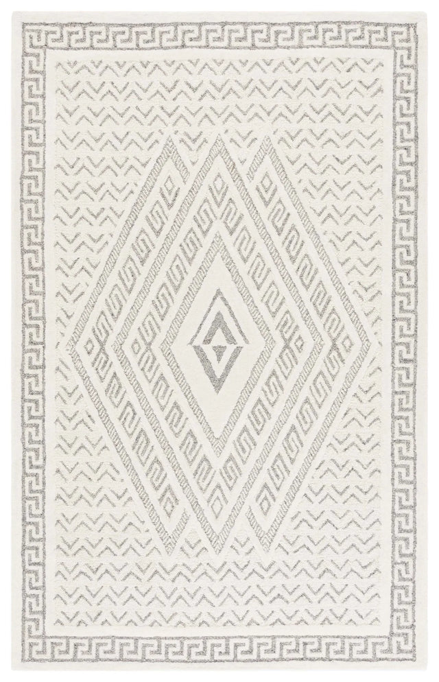 Safavieh Mykonos 4'-0" x 6'-0" Rug in Ivory / Grey
