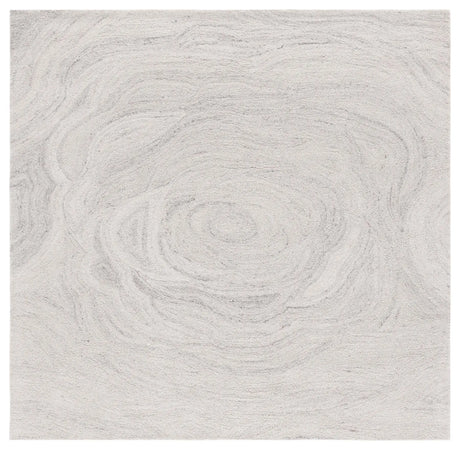 Safavieh Abstract 6'-0" x 6'-0" Rug in Light Grey / Beige