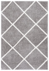 Safavieh Tahoe Shag 4'-0" x 6'-0" Rug in Grey / White