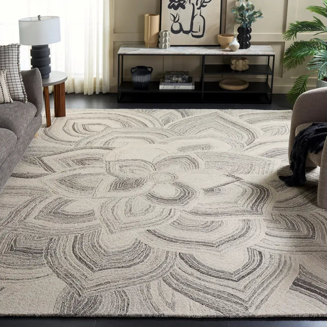 Safavieh Jardin 8'-0" x 10'-0" Rug in Ivory / Grey