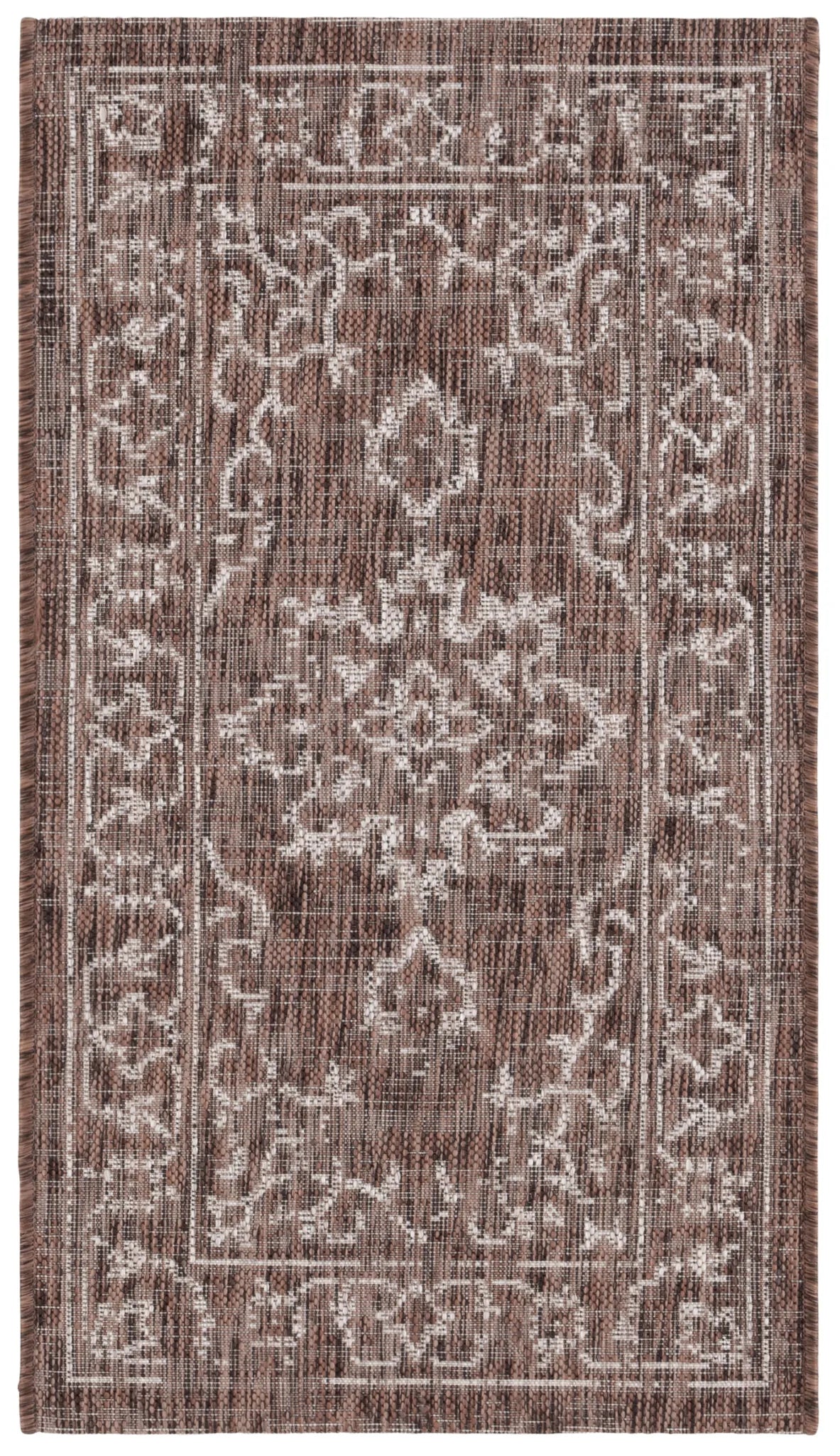 Safavieh Courtyard 2'-0" x 3'-7" Rug in Brown / Beige