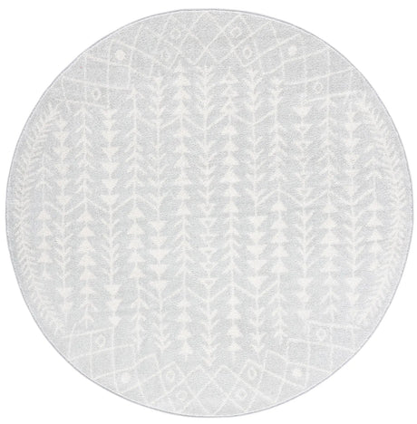 Safavieh Tulum 6'-7" x 6'-7" Rug in Light Grey / Ivory