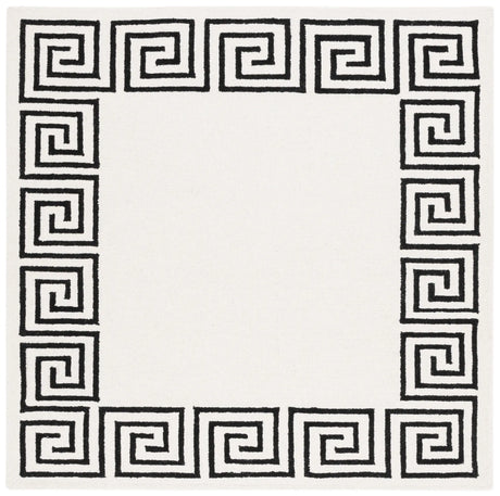 Safavieh Metro 6'-0" x 6'-0" Rug in Ivory / Black
