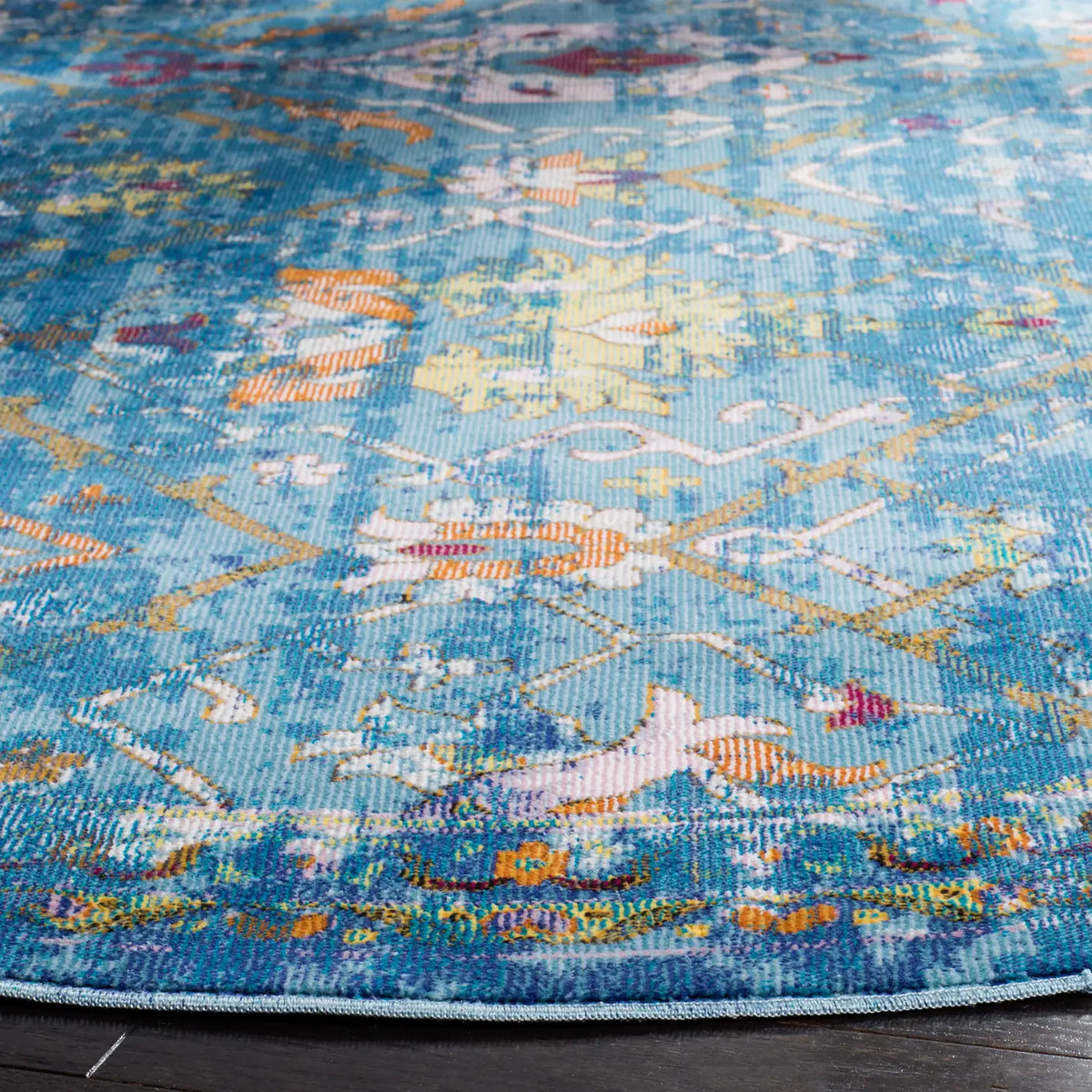 Safavieh Aria 6'-5" x 6'-5" Rug in Blue / Multi