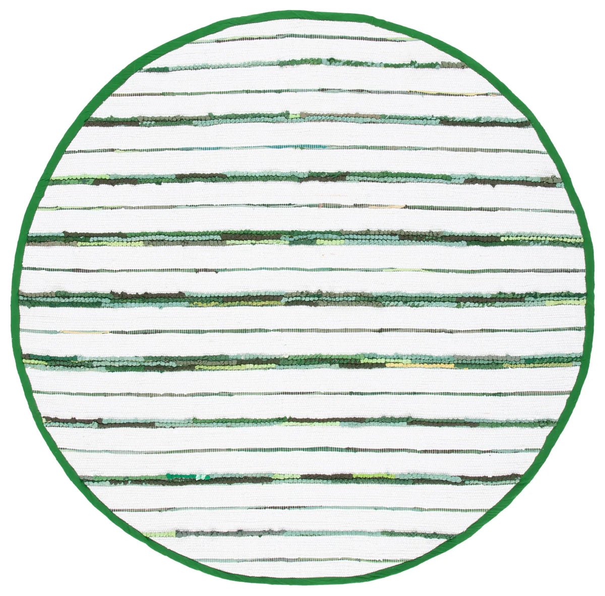 Safavieh Montauk 6'-0" x 6'-0" Rug in Green / Ivory