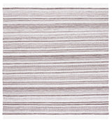 Safavieh Striped Kilim 7'-0" x 7'-0" Rug in Brown / Ivory