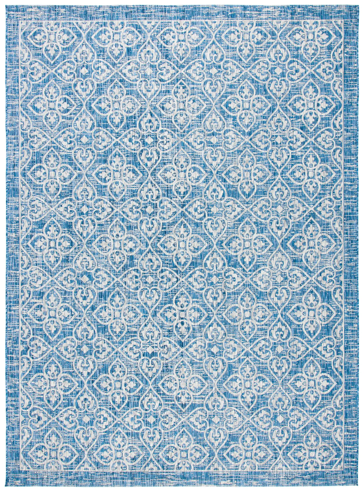 Safavieh Courtyard 6'-7" x 9'-6" Rug in Navy / Grey