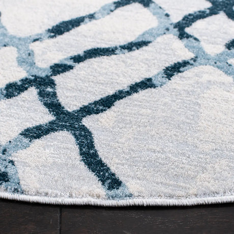 Safavieh Martha Stewart Isabella 6'-7" x 6'-7" Rug in Ivory / Turquoise