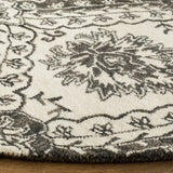 Safavieh Blossom 6'-0" x 6'-0" Rug in Charcoal / Ivory