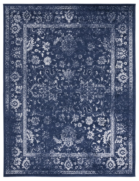 Safavieh Adirondack 10'-0" x 14'-0" Rug in Navy / Ivory