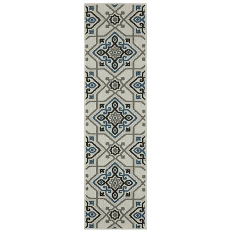 Oriental Weavers Torrey 004Y1 Beige/ Blue Rug - runner