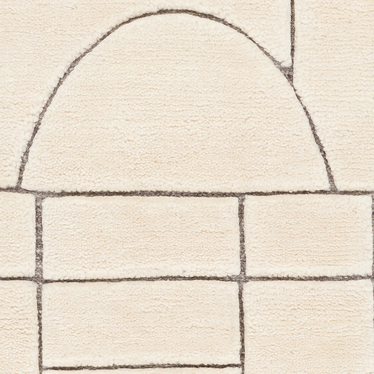 Chandra Maggie MAG-57300 Ivory / Brown rug, close-up detail