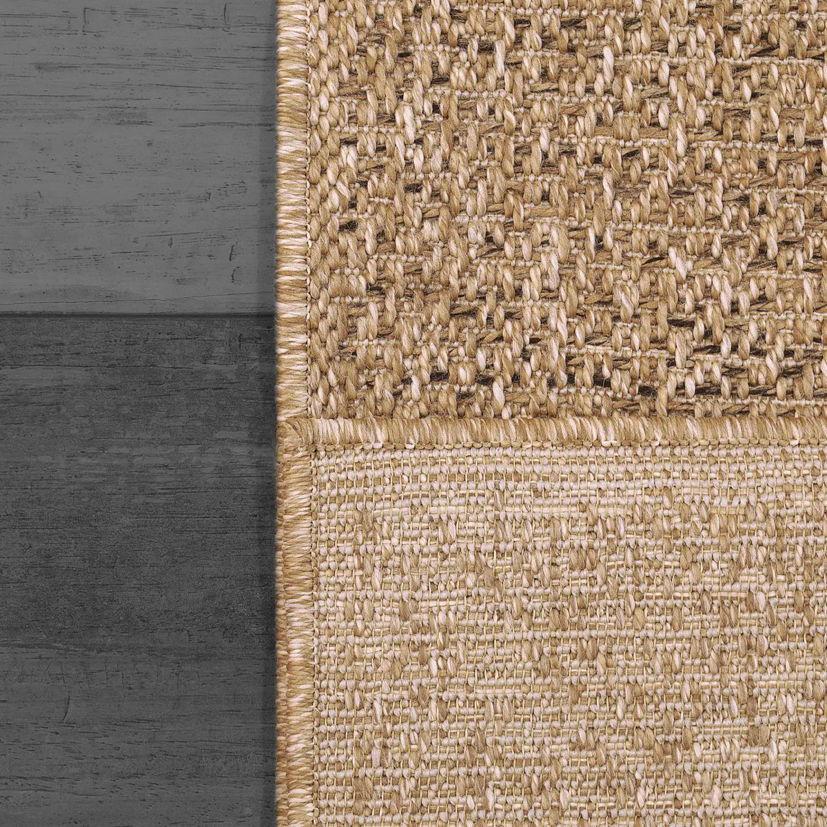 Dynamic Rugs Kenai 8770 Power Loomed Modern Natural Rug - Corner