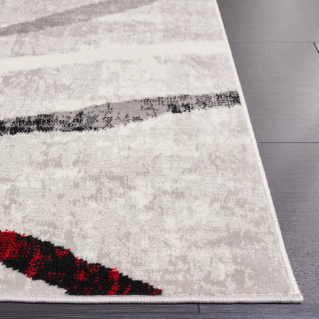 Safavieh Skyler 4'-0" x 6'-0" Rug in Ivory Grey / Red
