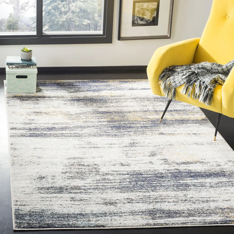 Safavieh Adirondack 4'-0" x 6'-0" Rug in Light Grey / Black
