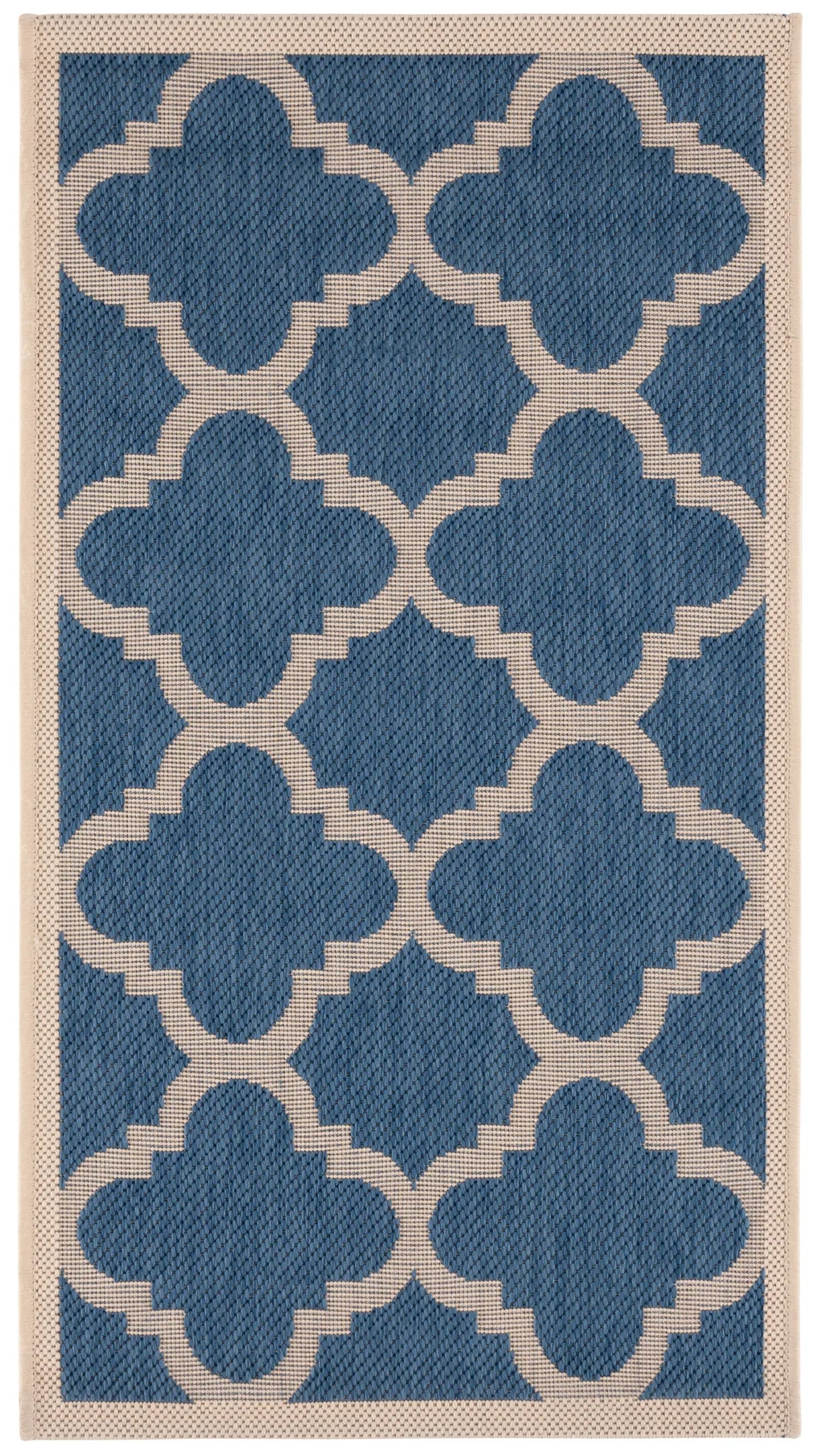 Safavieh Courtyard 2'-0" x 3'-7" Rug in Blue / Beige