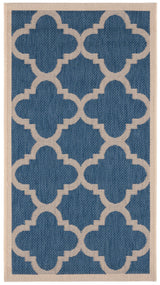 Safavieh Courtyard 2'-0" x 3'-7" Rug in Blue / Beige