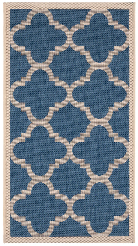 Safavieh Courtyard 2'-0" x 3'-7" Rug in Blue / Beige