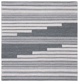 Safavieh Kilim 6'-0" x 6'-0" Rug in Ivory / Dark Grey