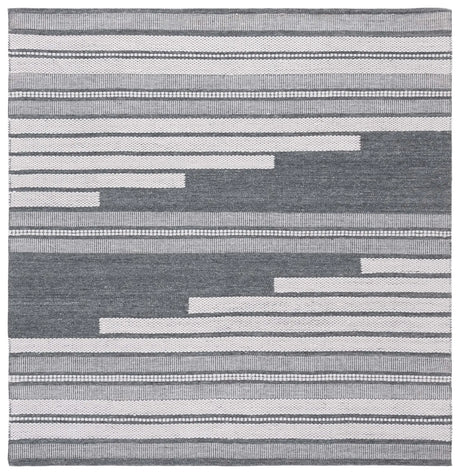 Safavieh Kilim 6'-0" x 6'-0" Rug in Ivory / Dark Grey