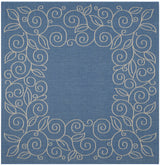 Safavieh Courtyard 6'-7" x 6'-7" Rug in Blue / Beige