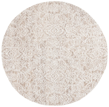 Safavieh Ebony 6'-0" x 6'-0" Rug in Brown / Ivory