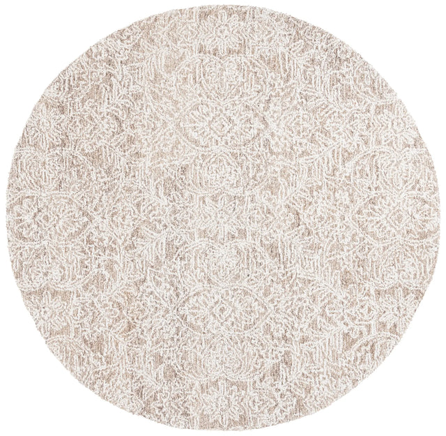 Safavieh Ebony 6'-0" x 6'-0" Rug in Brown / Ivory