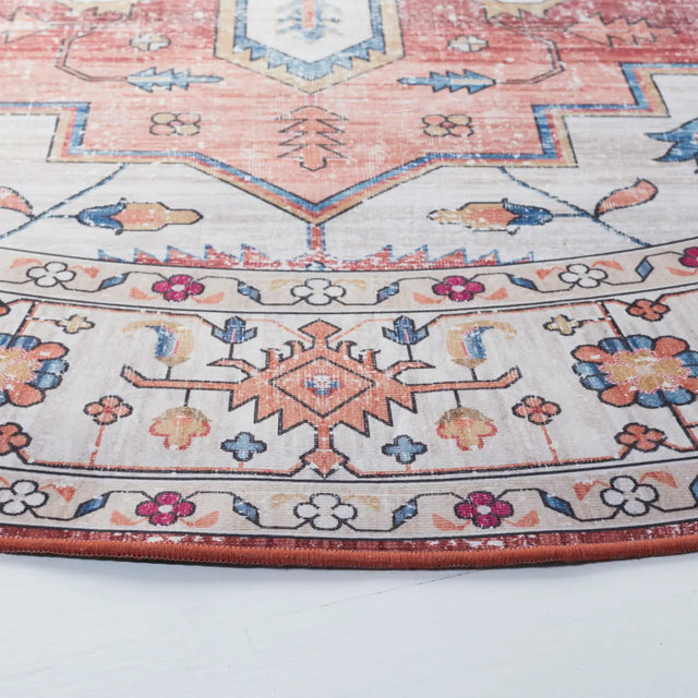 Safavieh Tucson 5'-0" x 5'-0" Rug in Beige / Blue