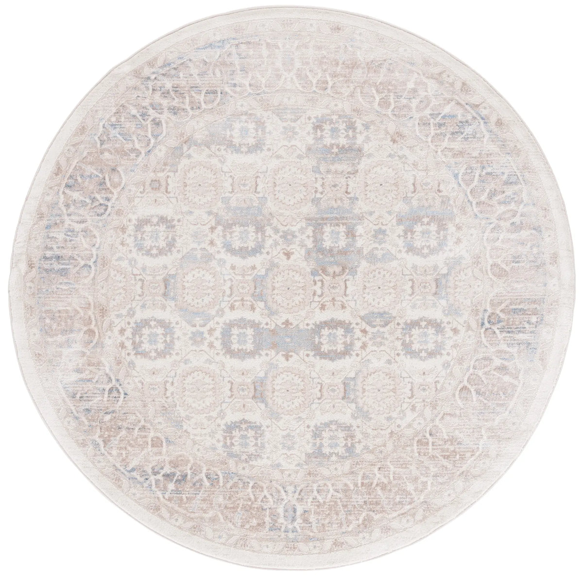 Safavieh Prestige 6'-7" x 6'-7" Rug in Beige / Light Blue