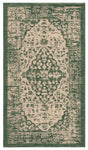 Safavieh Courtyard 2'-0" x 3'-7" Rug in Beige / Dark Green