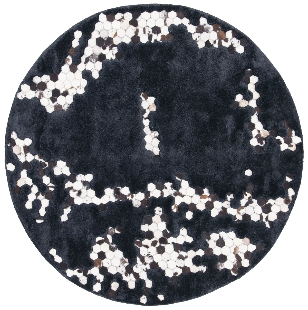 Safavieh Manhattan 6'-0" x 6'-0" Rug in Black