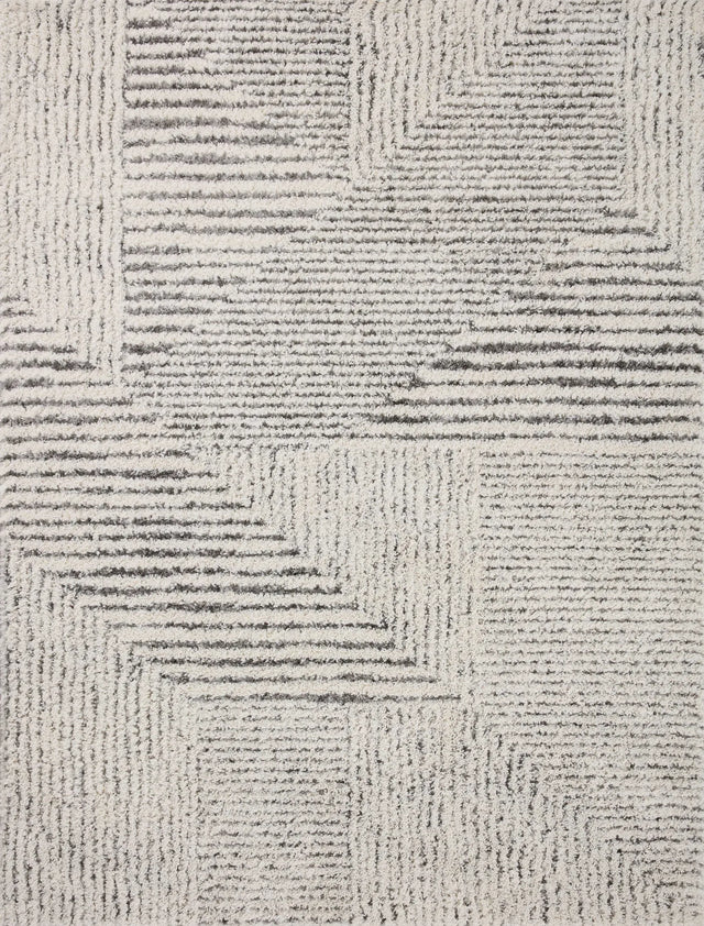 Loloi Levitt Shag Lev-02 Ivory/Grey Rug - main flat