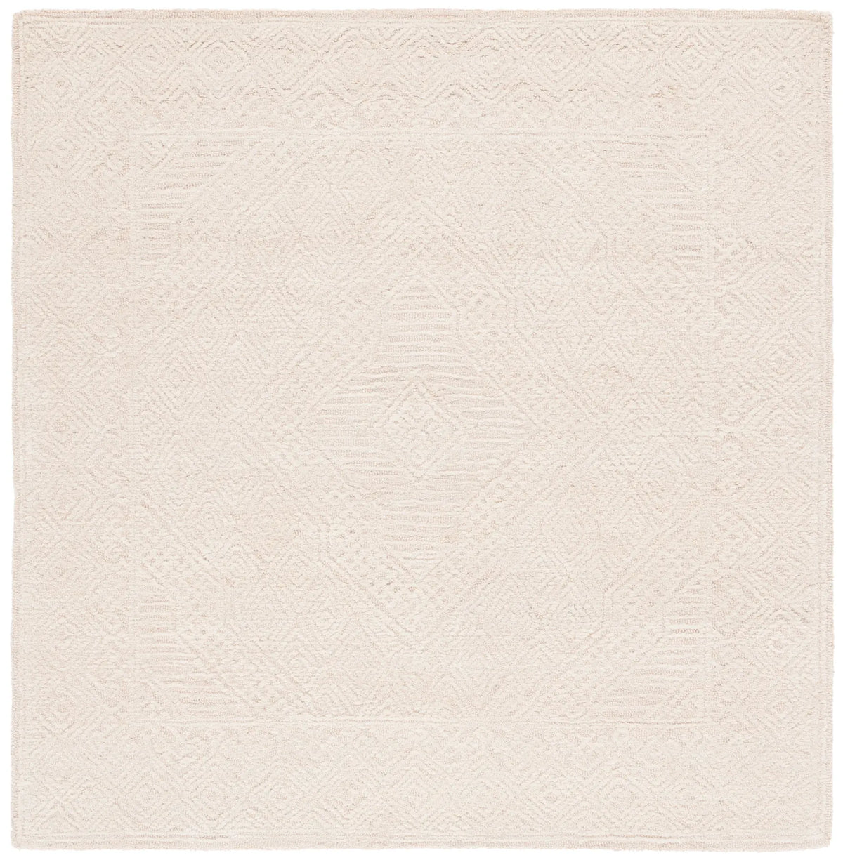 Safavieh Textural 6'-0" x 6'-0" Rug in Beige / Blush