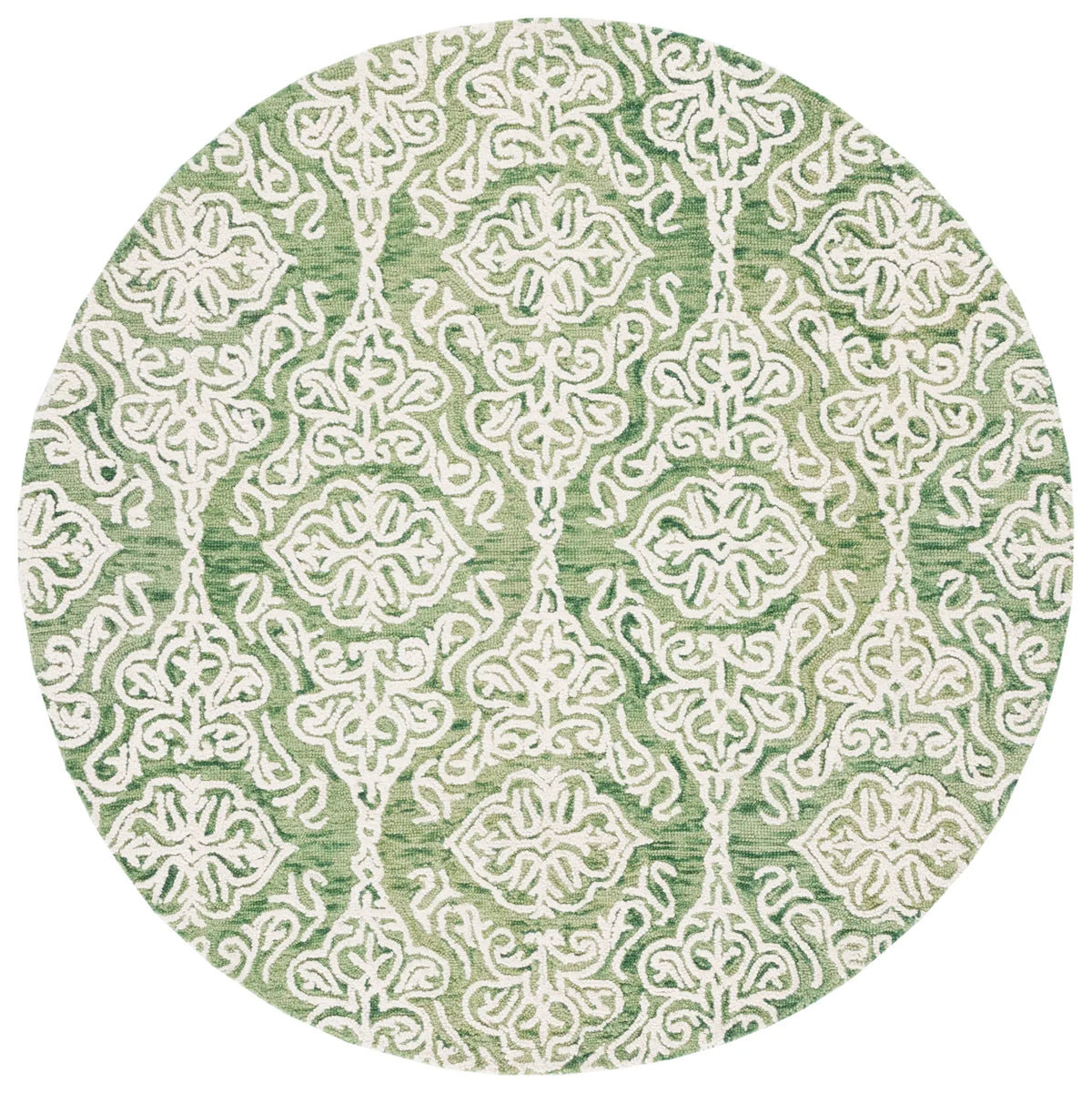 Safavieh Blossom 6'-0" x 6'-0" Rug in Green / Ivory