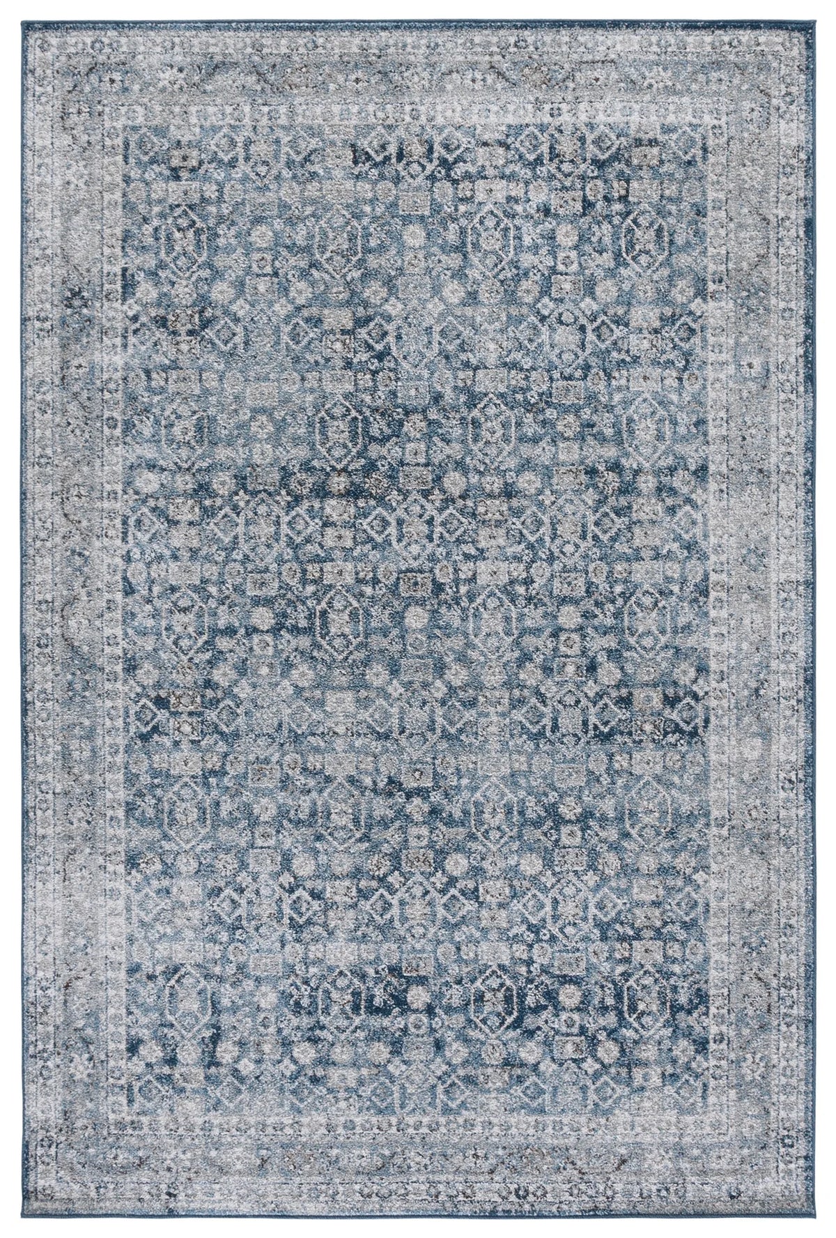 Safavieh Vintage Tabriz 4'-0" x 6'-0" Rug in Blue / Grey