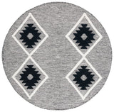 Safavieh Vermont 6'-0" x 6'-0" Rug in Black / Ivory
