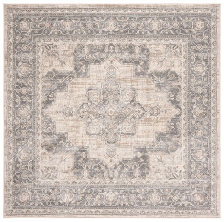 Safavieh Brentwood 5'-0" x 5'-0" Rug in Cream / Grey