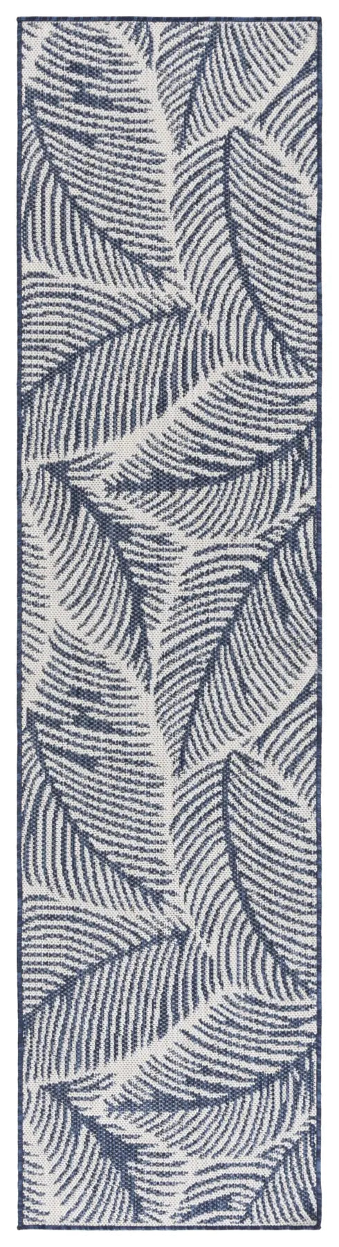 Safavieh Beach House 2'-0" x 8'-0" Rug in Navy / Ivory