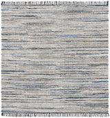Safavieh Rag Rug 6'-0" x 6'-0" Rug in Light Blue / Black