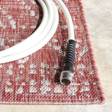 Safavieh Courtyard 5'-3" x 7'-7" Rug in Red / Beige