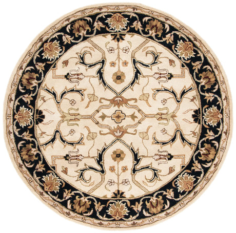 Safavieh Heritage 6'-0" x 6'-0" Rug in Ivory / Black