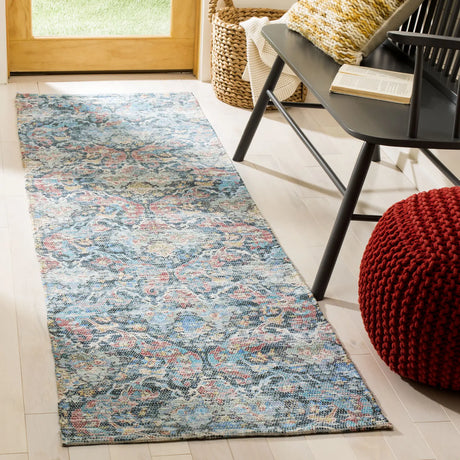 Safavieh Saffron 2'-3" x 6'-0" Rug in Coral / Aqua
