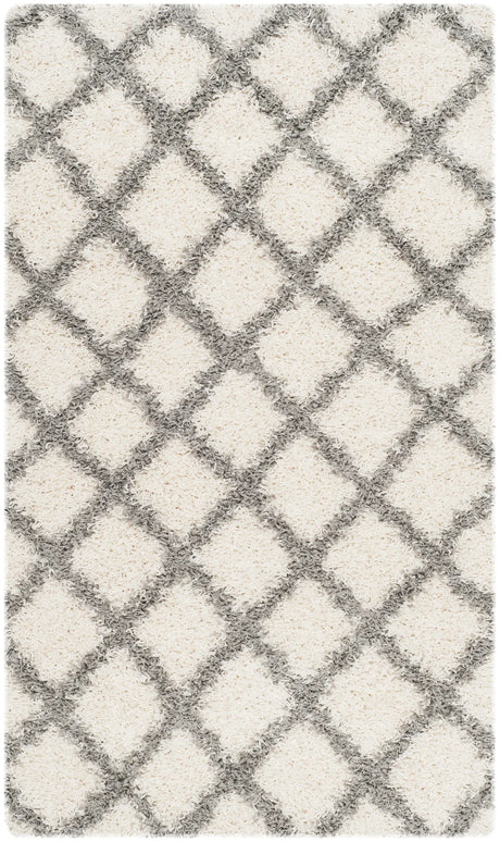 Safavieh Sgd-Dallas Shag 3'-0" x 5'-0" Rug in Ivory / Grey