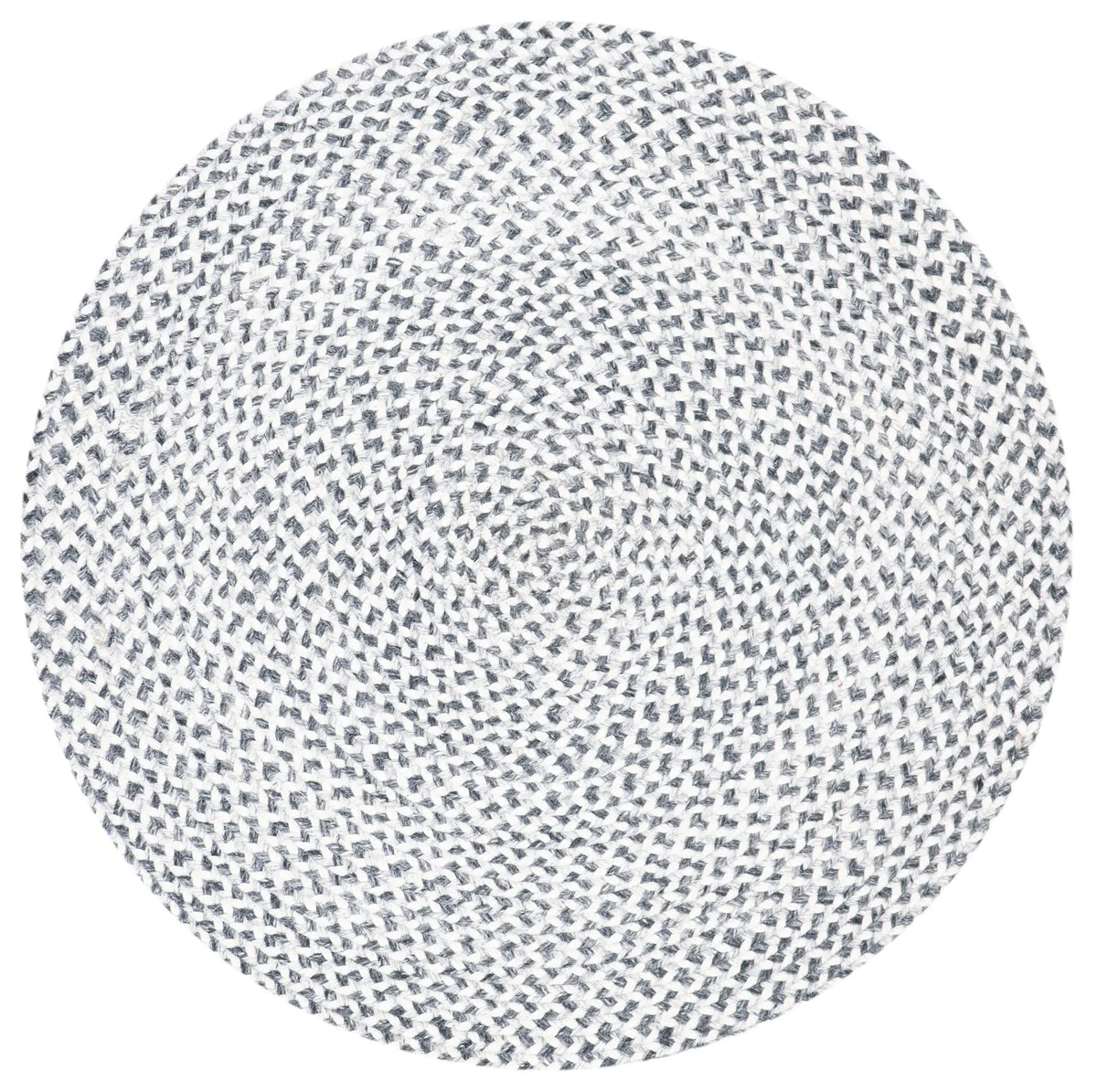 Safavieh Braided 3'-0" x 3'-0" Rug in Grey / Ivory